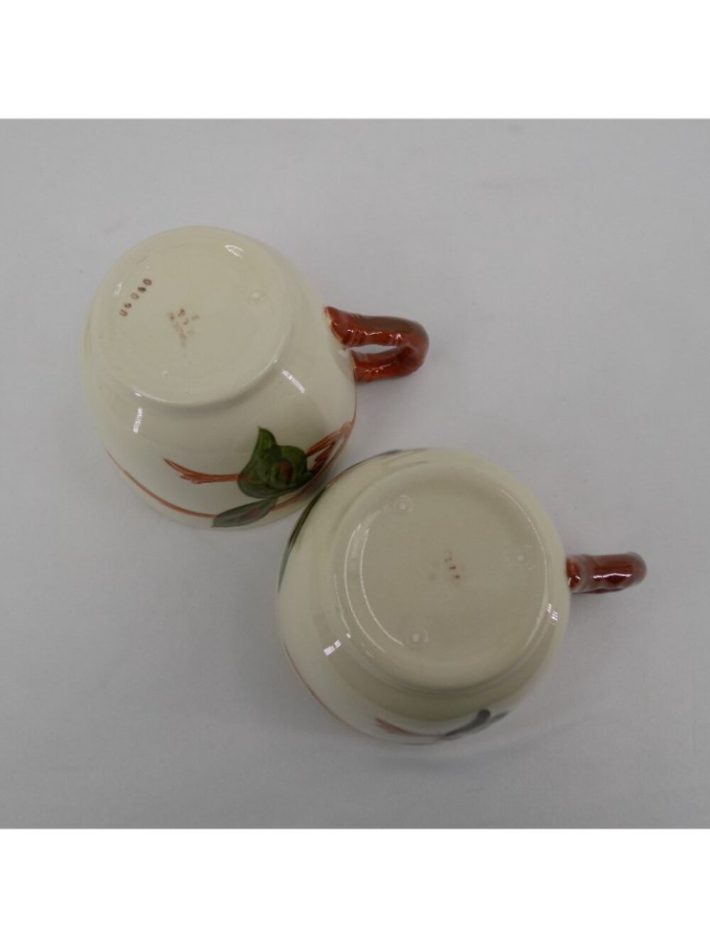 Set of 2 Franciscan Apple Cup & Saucer Set Mixed USA Backstamps Vintage - Picture 7 of 11